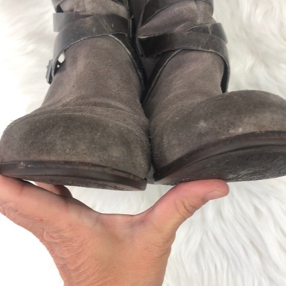 Ugg Deanna distressed suede charcoal grey brown - Picture 3 of 9